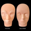 shanilak dummy head with closed eyes, silicone model head, eyelash extension head model, tattoo, makeup, beauty, massage model, practice head details Picture